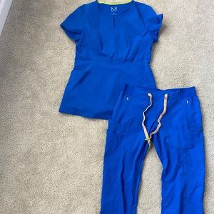 Medelita Royal Blue Scrub Pants and Bottoms